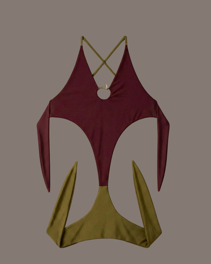 Alora One-Piece Maroon