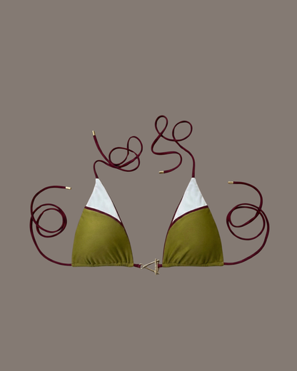 Lara Reversible Top Olive